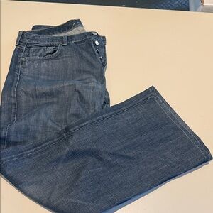 7 For All Mankind Dark Blue Bootcut Jeans